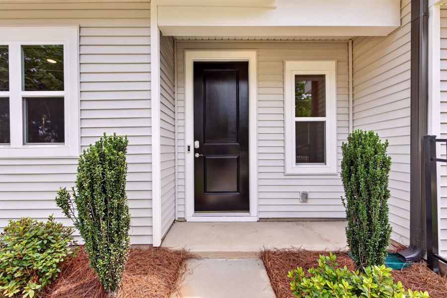 Exterior details and patio area of a home in Amplitude, Charlotte (Image 3).