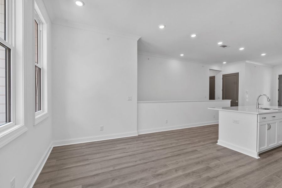 Representative unfurnished interior of a home built from the The Cascade II by The Providence Group in Waterside Condos, Peachtree Corners (Image 13).