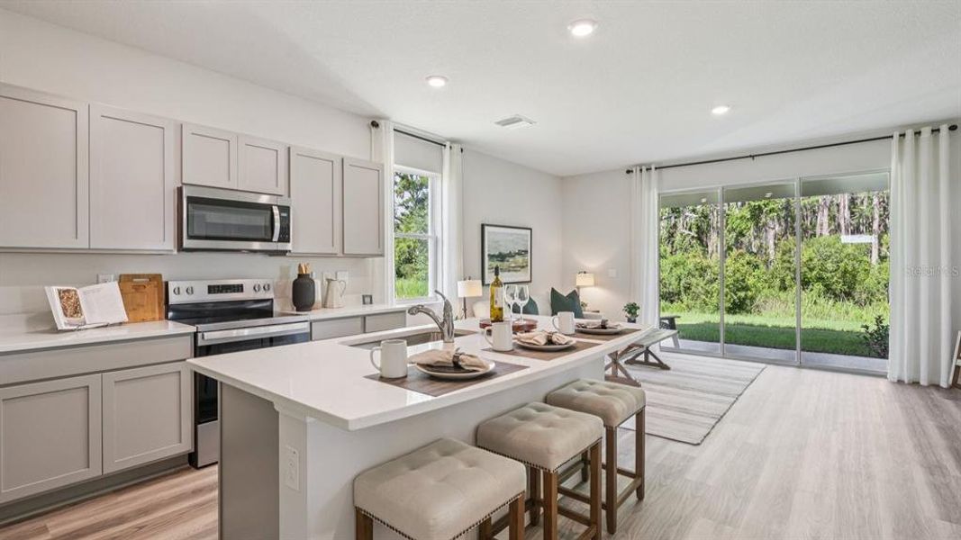 Furnished interior view inside a new home in Meadow Ridge at Epperson, Wesley Chapel (Image 11).