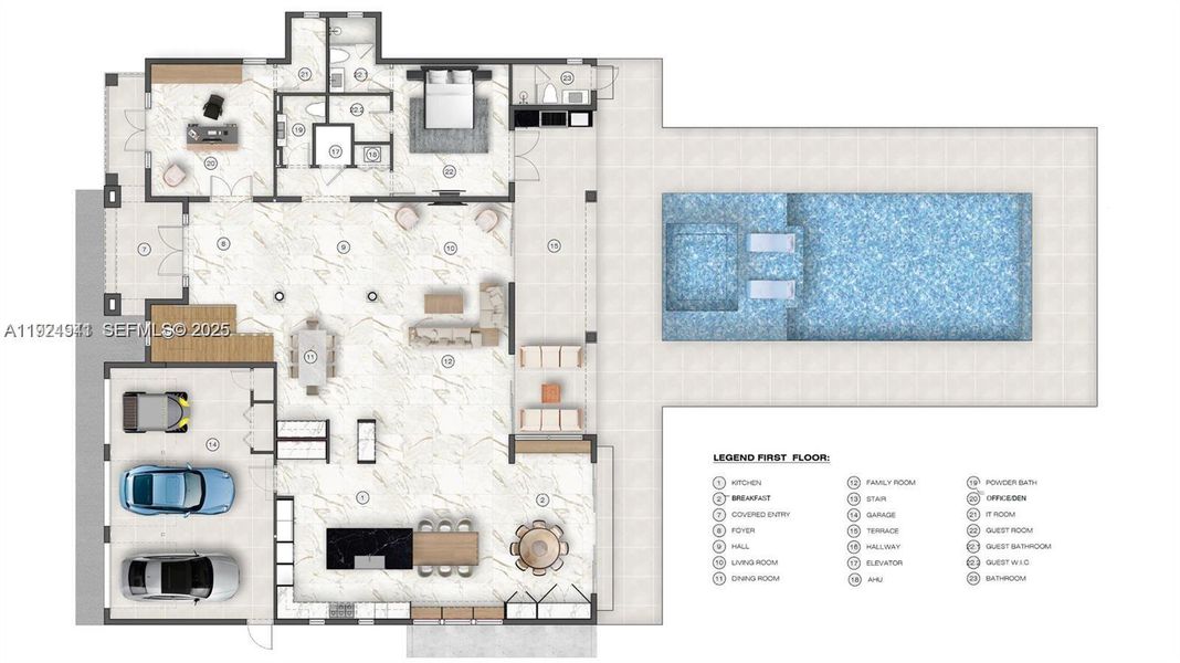 2D floor plan layout of this home in , Davie, FL (Image 6). 2D floor plan layout of this home in , Davie, FL (Image 6).