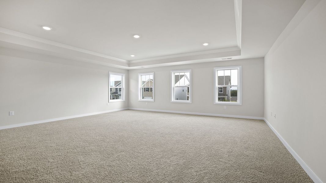 Representative unfurnished interior of a home built from the BERKSHIRE by D.R. Horton in Sycamore Cove, Woodruff (Image 27).