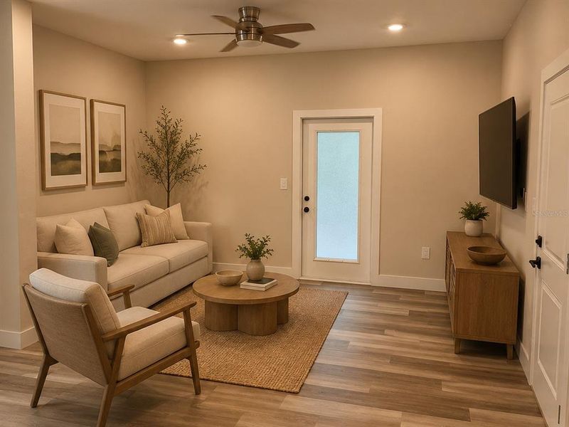Furnished interior view inside a new home in , St. Petersburg (Image 14).