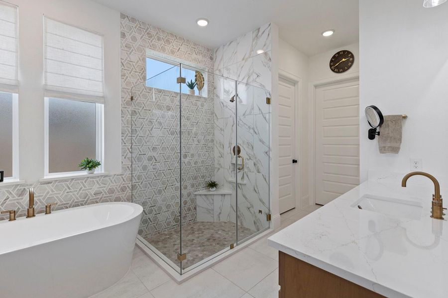 Another view of the primary bathroom.