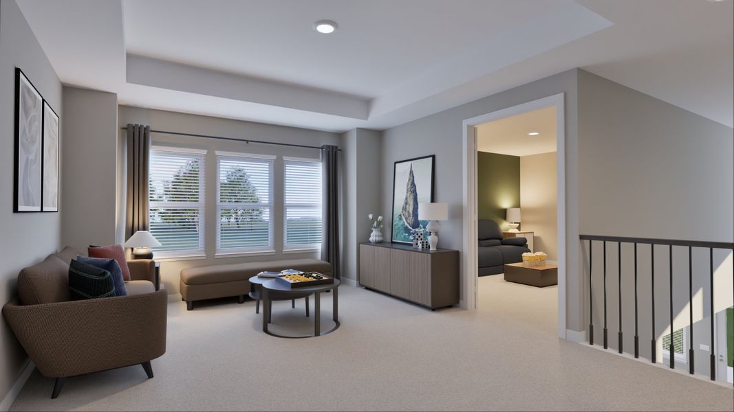 Representative furnished interior of a home built from the Pinehurst by Tricoast Homes in Sunterra 50s, Katy (Image 28). Representative furnished interior of a home built from the Pinehurst by Tricoast Homes in Sunterra 50s, Katy (Image 28).