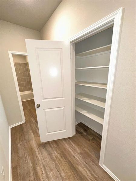 Check out this huge linen/storage hall closet!