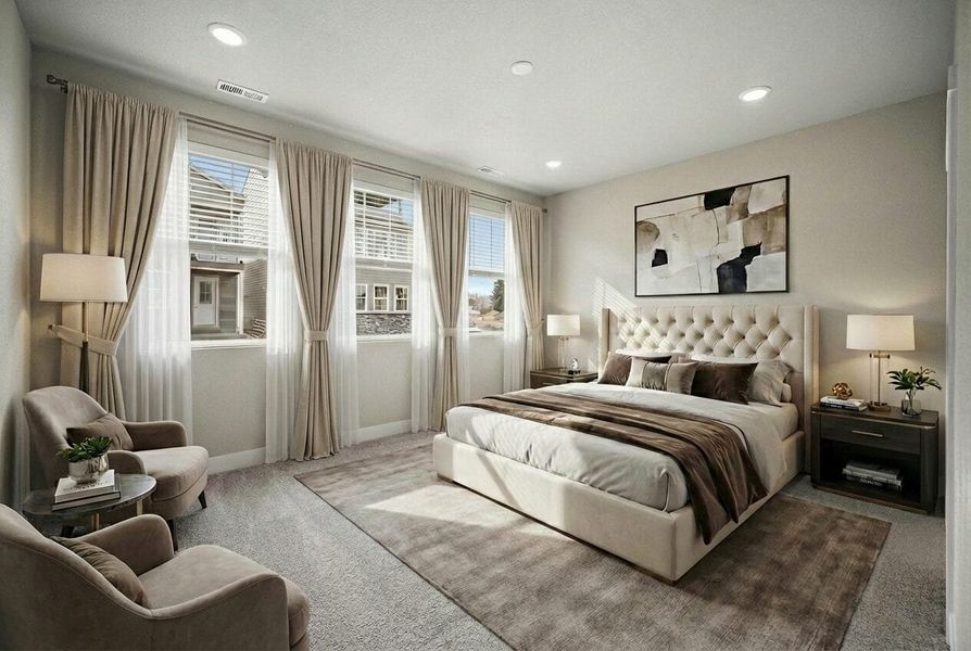 Furnished interior view inside a new home in Pony Park, Colorado Springs (Image 5).