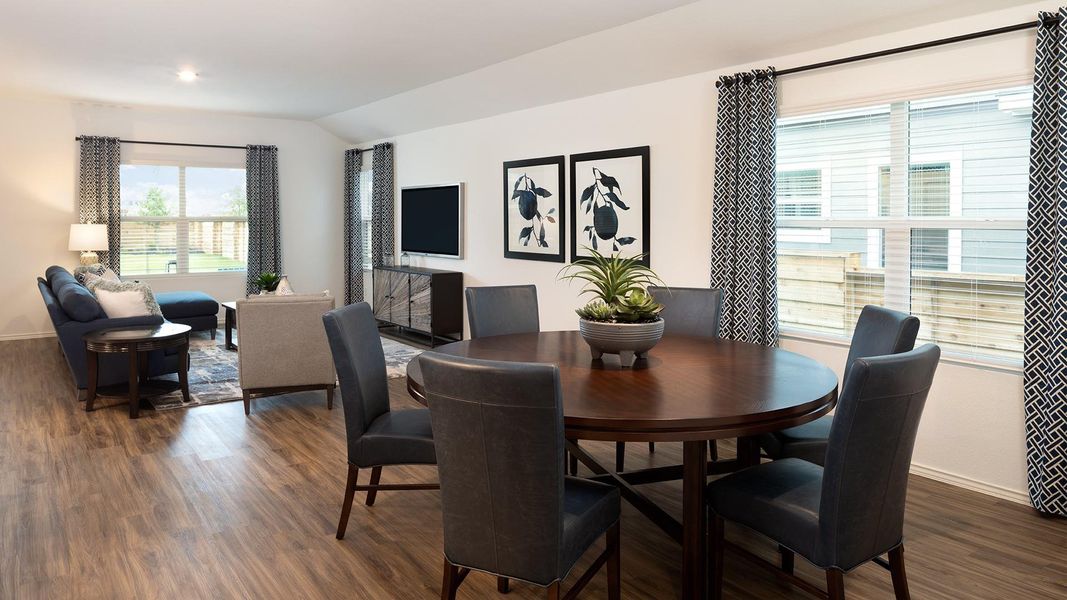 Furnished interior view inside a new home in Meadowlark Preserve, Pflugerville (Image 5).