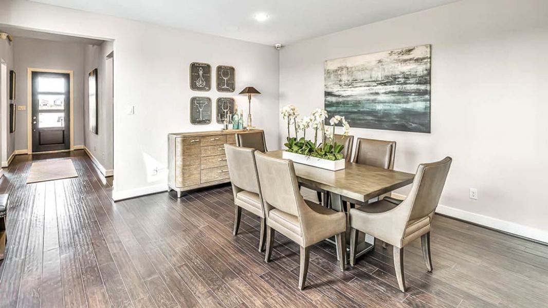 Furnished interior view inside a new home in Avalon at Cypress, Cypress (Image 13).