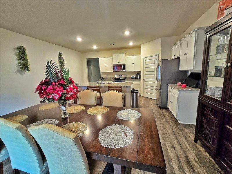 Furnished interior view inside a new home in Oakchase at Hampton, Hampton (Image 12).