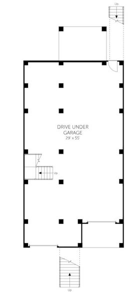 2D floor plan layout for the Amberly - Single Family Homes by Dream Finders Homes in Kings River Preserve, Hollywood, SC (Image 7).