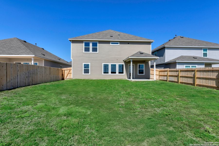 Front exterior of a new home in Cordova Trails, Seguin, TX, highlighting curb appeal (Image 2). Front exterior of a new home in Cordova Trails, Seguin, TX, highlighting curb appeal (Image 2).