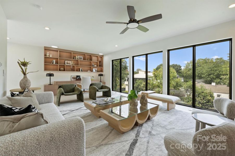 Furnished interior view inside a new home in , Charlotte (Image 38).