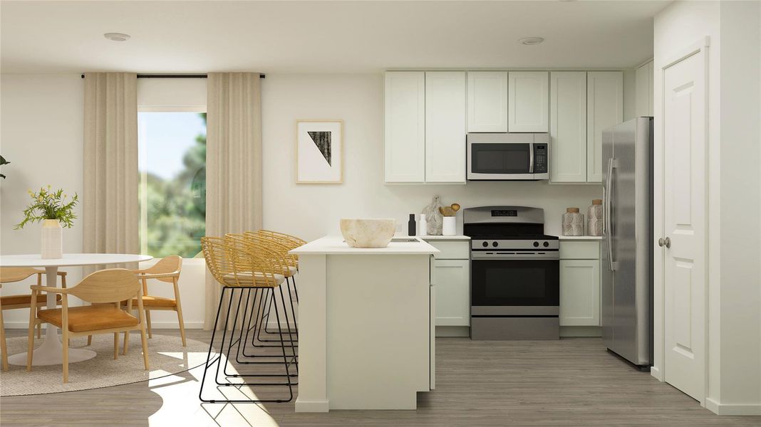 Furnished interior view inside a new home in River Bridge Ranch, San Marcos (Image 10).