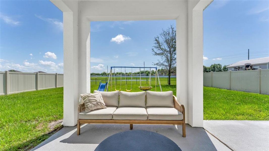 Exterior details and patio area of a home in , Auburndale (Image 3). Exterior details and patio area of a home in , Auburndale (Image 3).