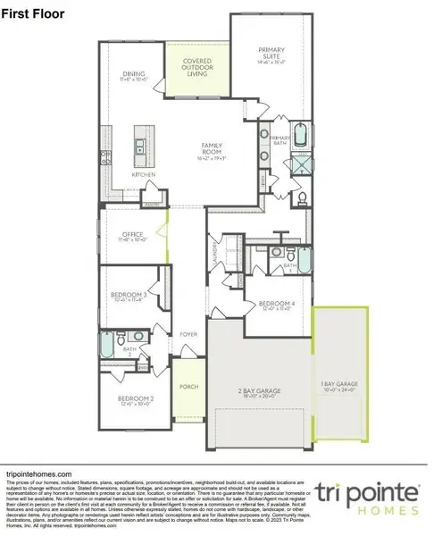 2D floor plan layout of this home in Woodson’s Reserve, Spring, TX (Image 3).