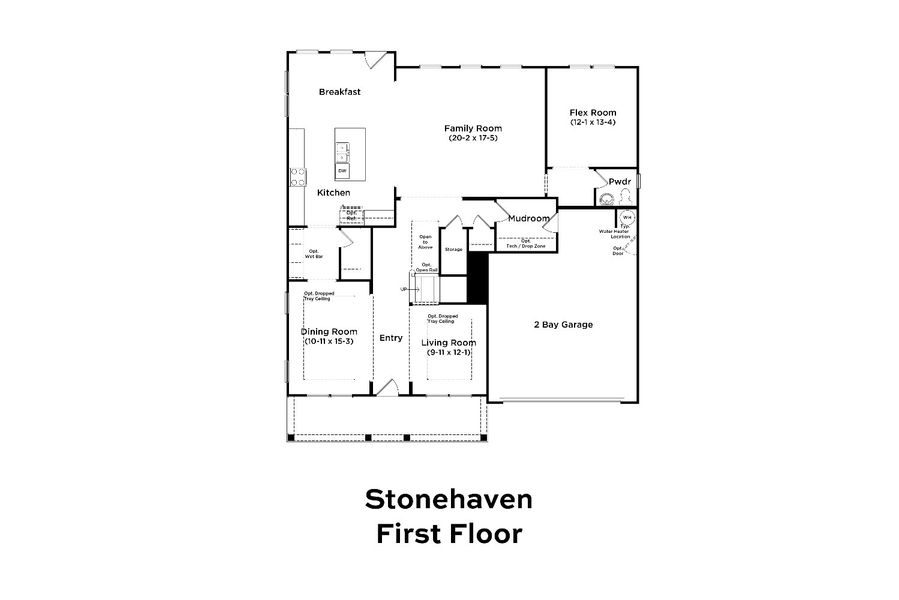2D floor plan layout of this home in Owen Park, Gibsonville, NC (Image 3).