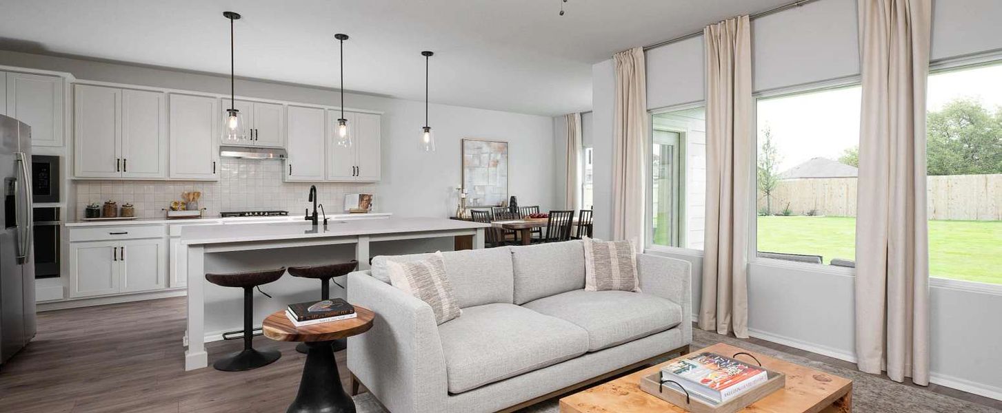 Representative furnished interior of a home built from the Jordan by Ashton Woods in Hennersby Hollow, San Antonio (Image 7).