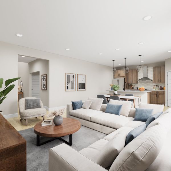 Representative furnished interior of a home built from the Summit by Taylor Morrison in Lake Bluff, Greeley (Image 2).