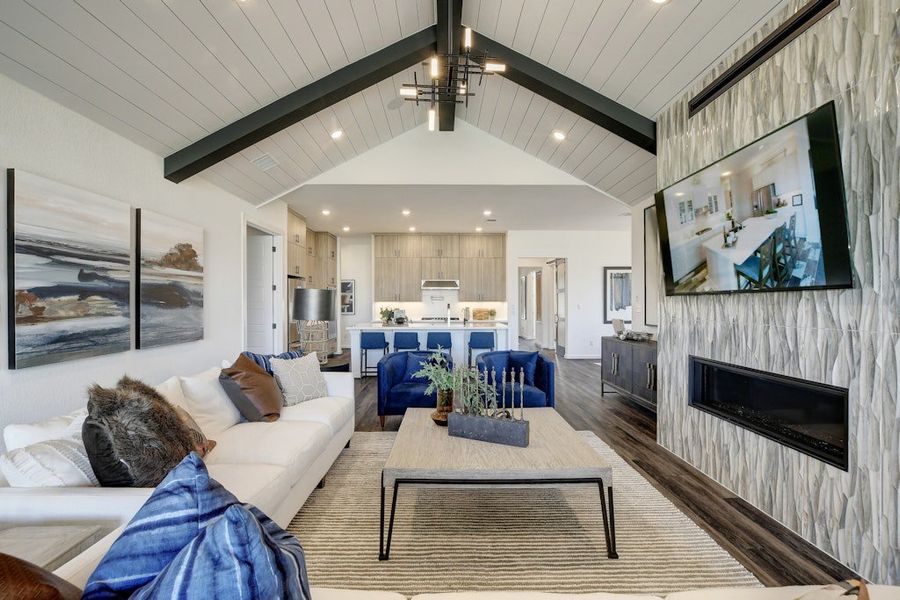 Furnished interior view inside a new home in Anthem, Kyle (Image 7).