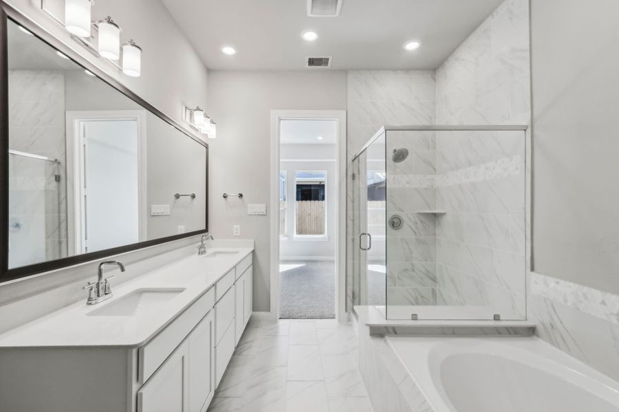 Photos are not of the actual home, but are photos of the builder home with same floorplan
