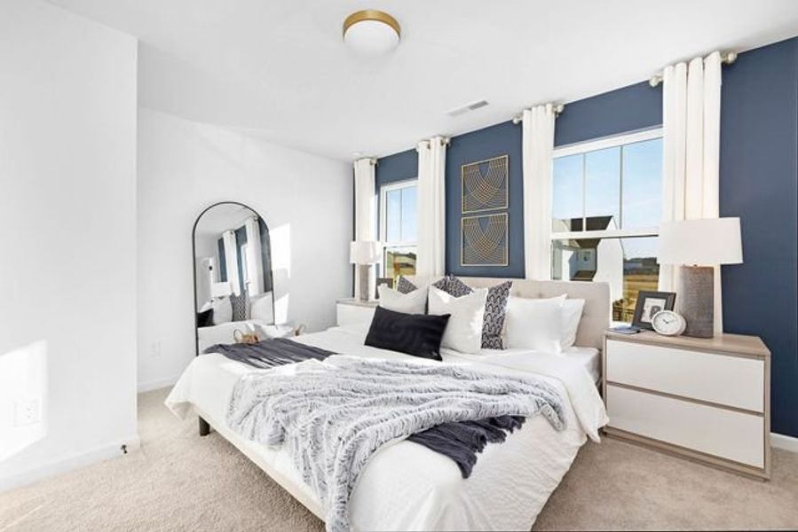 Representative furnished interior of a home built from the Miles II by True Homes in Colvin Park, Rock Hill (Image 15).