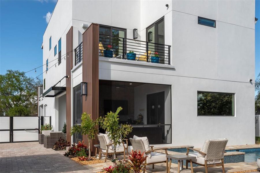 Exterior details and patio area of a home in , St. Petersburg (Image 34). Exterior details and patio area of a home in , St. Petersburg (Image 34).