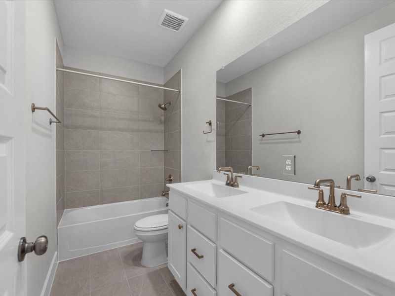 Furnished interior view inside a new home in Oakhill Reserve, Tomball (Image 10). Furnished interior view inside a new home in Oakhill Reserve, Tomball (Image 10).
