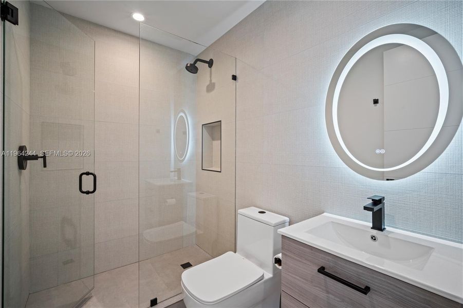 Furnished interior view inside a new home in , Miami (Image 15). Furnished interior view inside a new home in , Miami (Image 15).