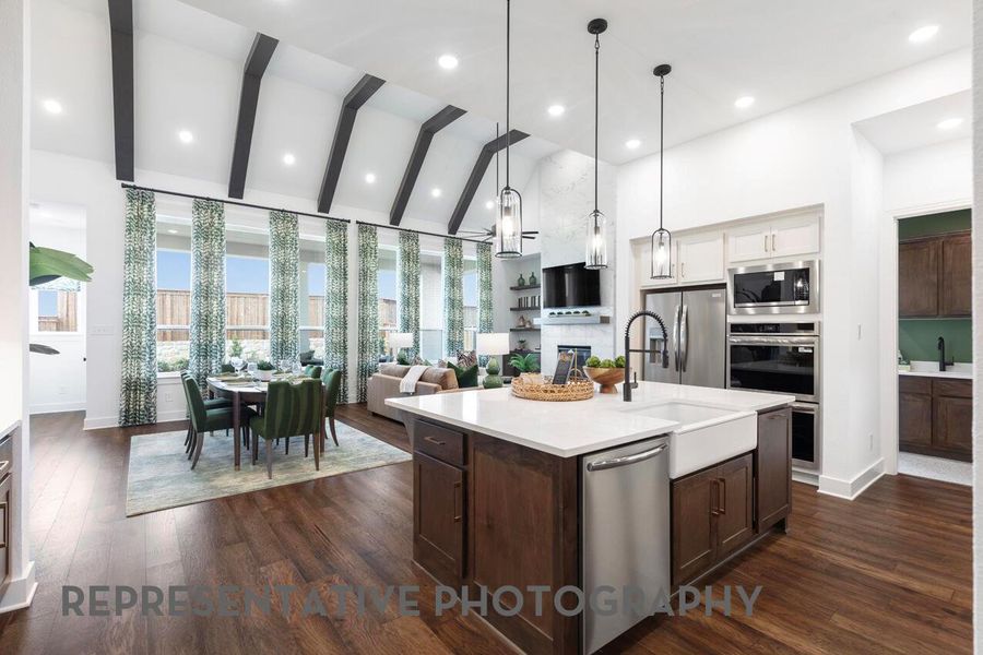 Furnished interior view inside a new home in Flora, Hutto (Image 11).