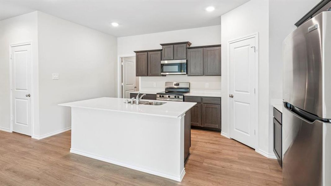 Furnished interior view inside a new home in Frontier Pointe, Princeton (Image 10).