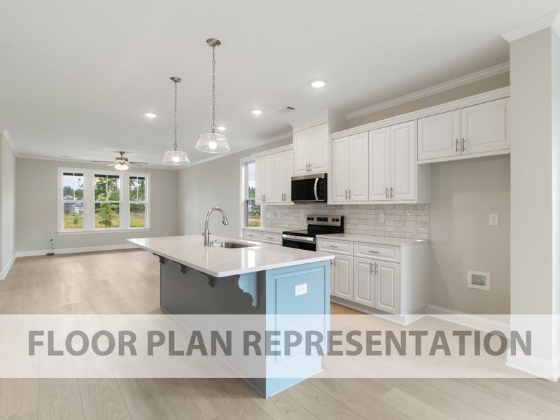 Kitchen | Wren Plan by Ivey Homes in Tillery Park