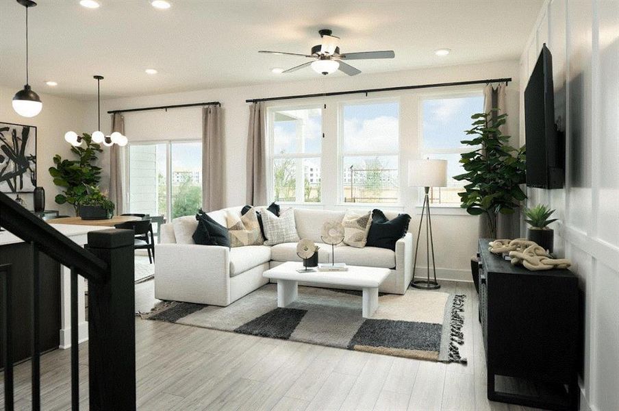 Photo of Landsea model home with same floor plan, not of actual home listed.