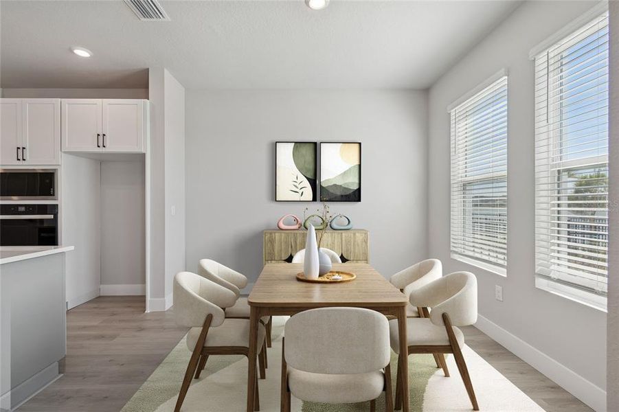 Furnished interior view inside a new home in Emerald Landing at Waterside at Lakewood Ranch – Towns, Sarasota (Image 15).