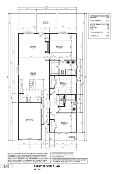 608 S Goldsboro St Fremont floorplan