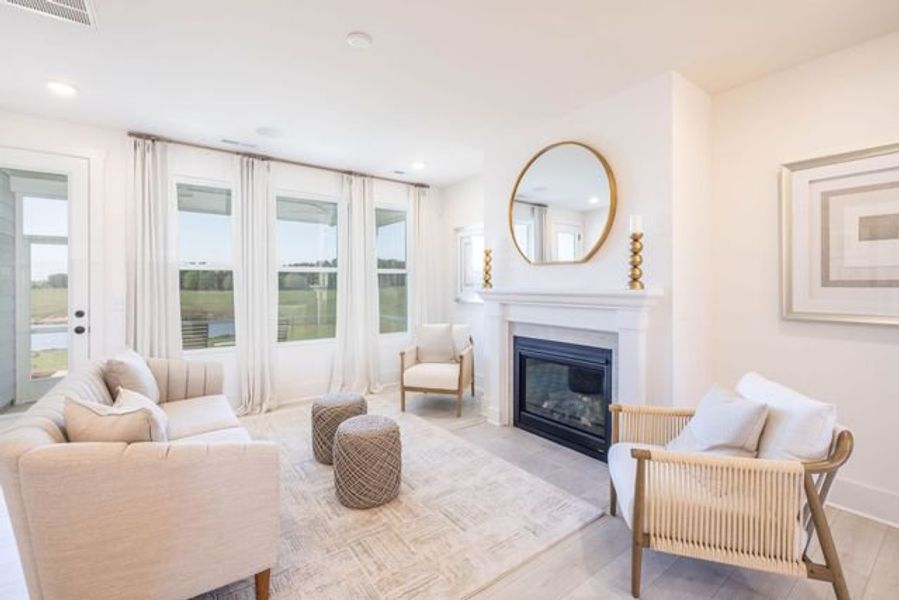 Representative furnished interior of a home built from the Tanner by True Homes in Edgewater - The Links, Lancaster (Image 5).