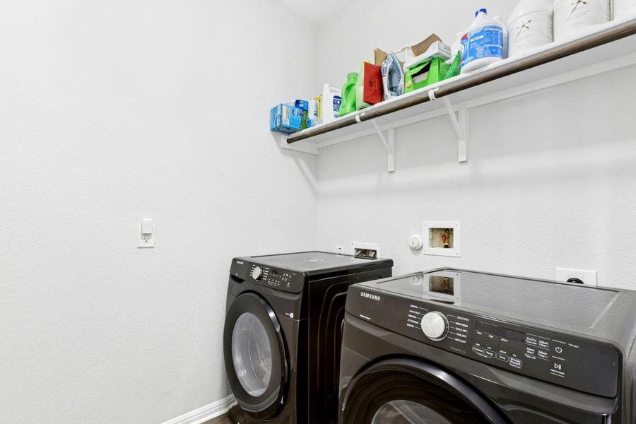 Laundry room is located in the home. Laundry room is located in the home.