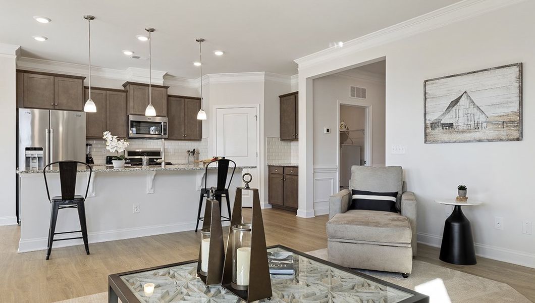 Representative furnished interior of a home built from the ROBINSON by D.R. Horton in Cottonwood Ridge, Piedmont (Image 17).