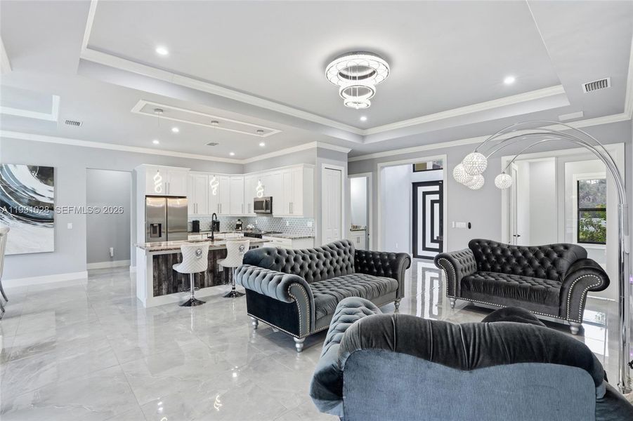 Furnished interior view inside a new home in , Naples (Image 15).