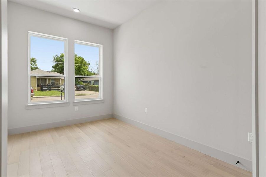 Office area with closet located at the front of the home. Perfect for remote work or could also be a 5th bedroom. Office area with closet located at the front of the home. Perfect for remote work or could also be a 5th bedroom.