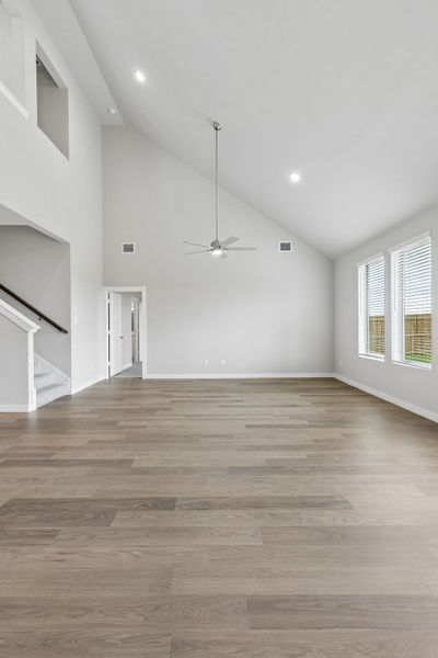 Living Room in the Winters home plan by Trophy Signature Homes – REPRESENTATIVE PHOTO