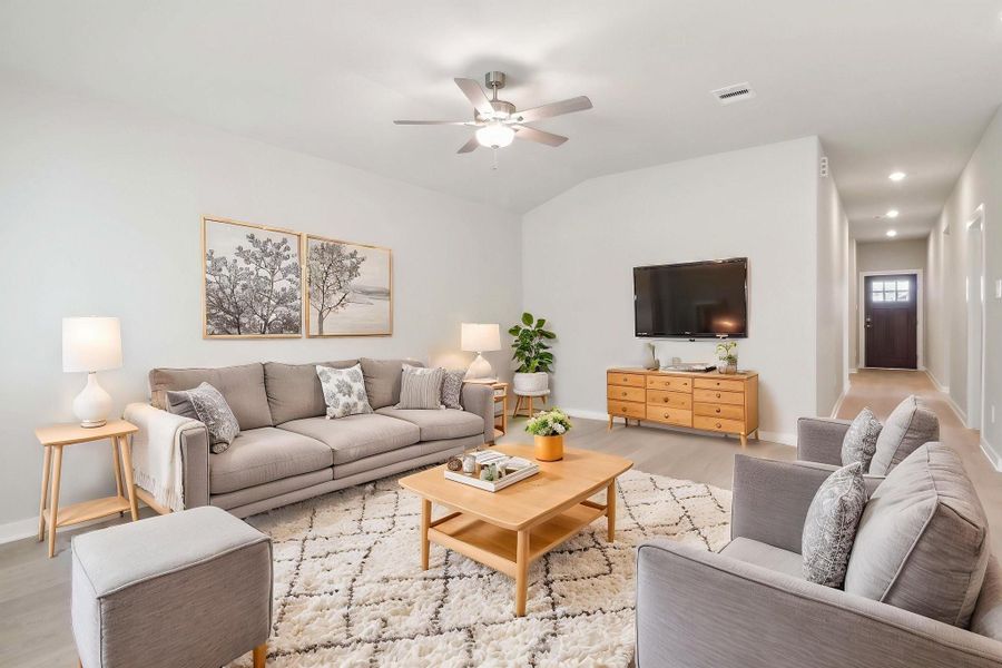 Furnished interior view inside a new home in Massey Oaks - Premier Series, Pearland (Image 7).