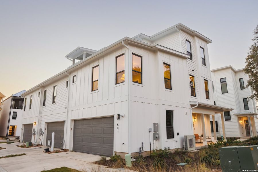 Front exterior of a new home in , San Antonio, TX, highlighting curb appeal (Image 24).