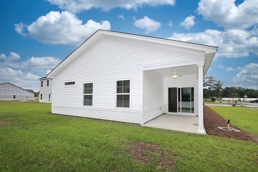 Front exterior of a new home in Hainer Place, Conway, SC, highlighting curb appeal (Image 22).