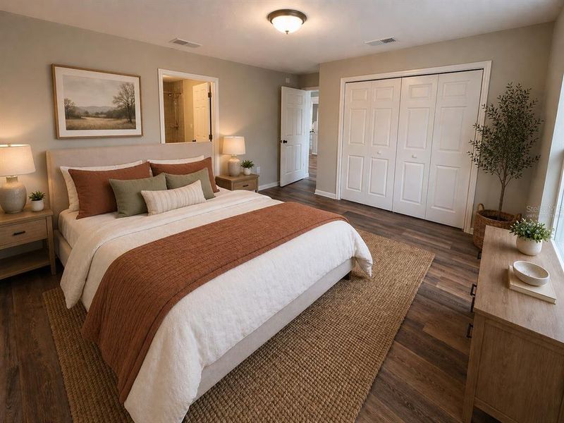 Furnished interior view inside a new home in , Dunnellon (Image 3).