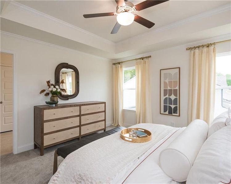 Furnished interior view inside a new home in Mulberry Summit, Flowery Branch (Image 18). Furnished interior view inside a new home in Mulberry Summit, Flowery Branch (Image 18).
