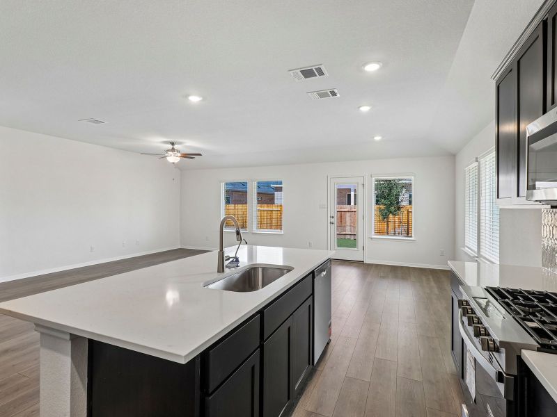 Furnished interior view inside a new home in Colony at Cole Springs - Boulevard Collection, Buda (Image 6).