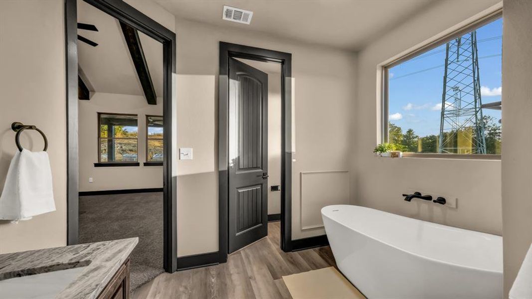 Furnished interior view inside a new home in Saddle Crest Estates, Weatherford (Image 9).