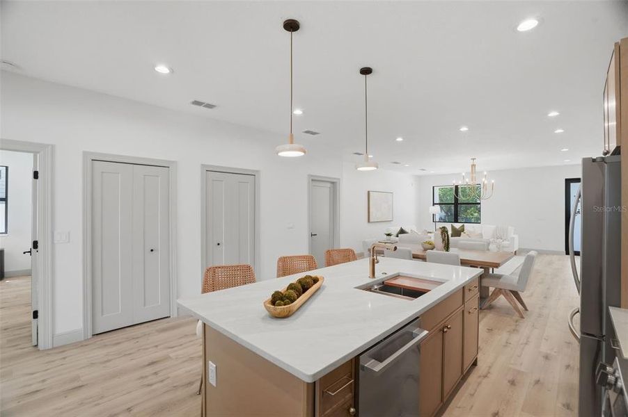 Furnished interior view inside a new home in , Tampa (Image 33).