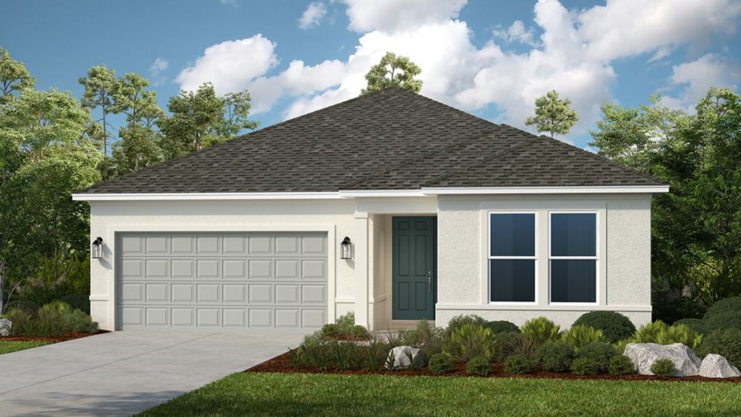 Representative exterior photo of a completed home built from the Longboat by Taylor Morrison in Windward Preserve, Cocoa, FL (Image 5).