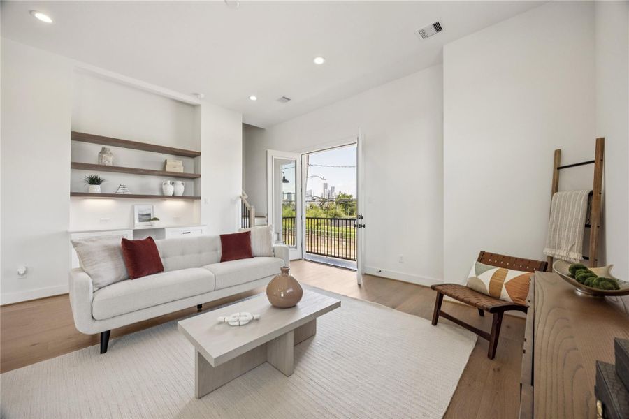Furnished interior view inside a new home in , Houston (Image 4).